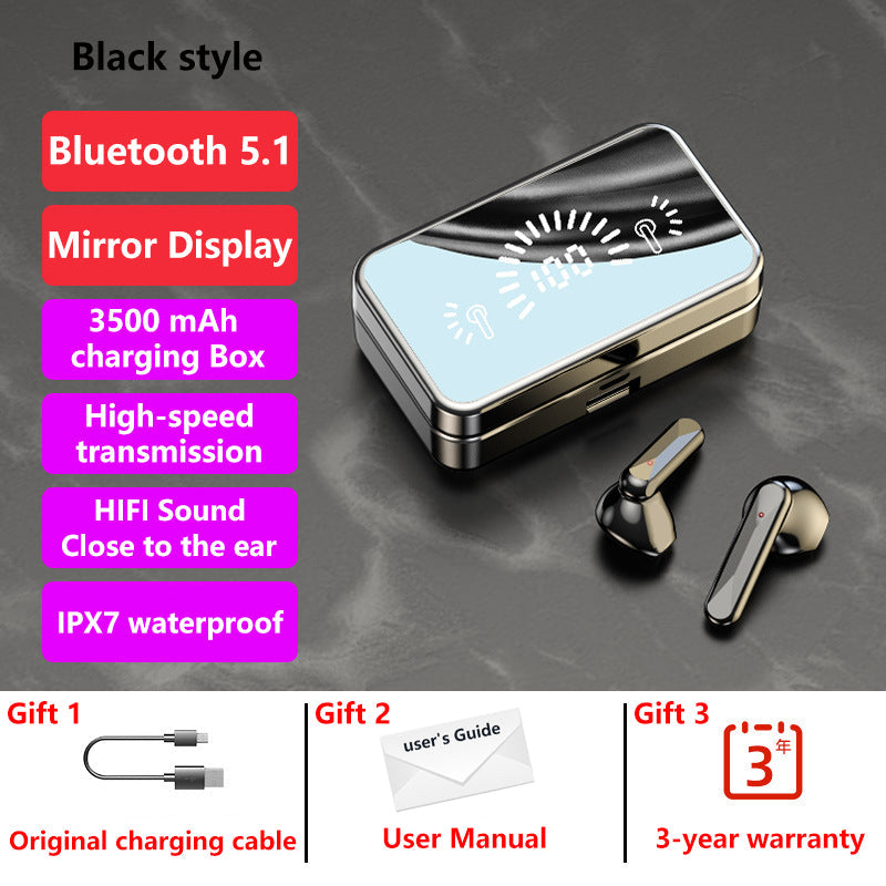 The New Bluetooth Black Tech Wireless Headset